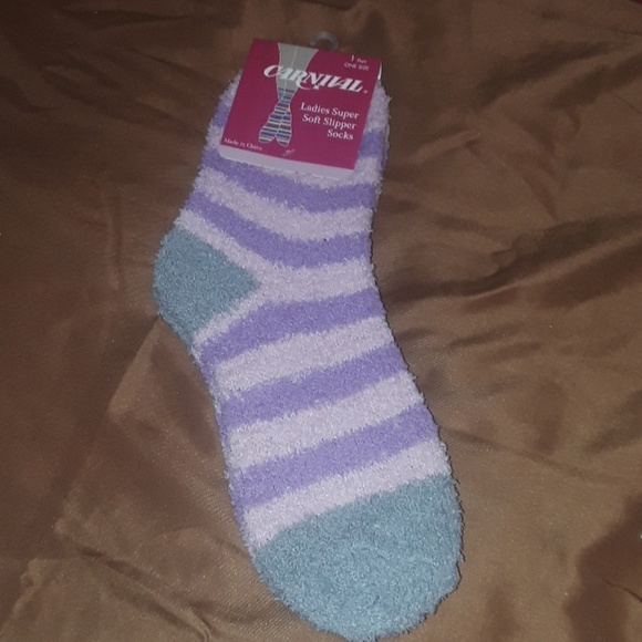 ** Carnival Ladies Super Soft Slipper sock LILAC - Picture 1 of 8